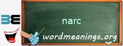 WordMeaning blackboard for narc